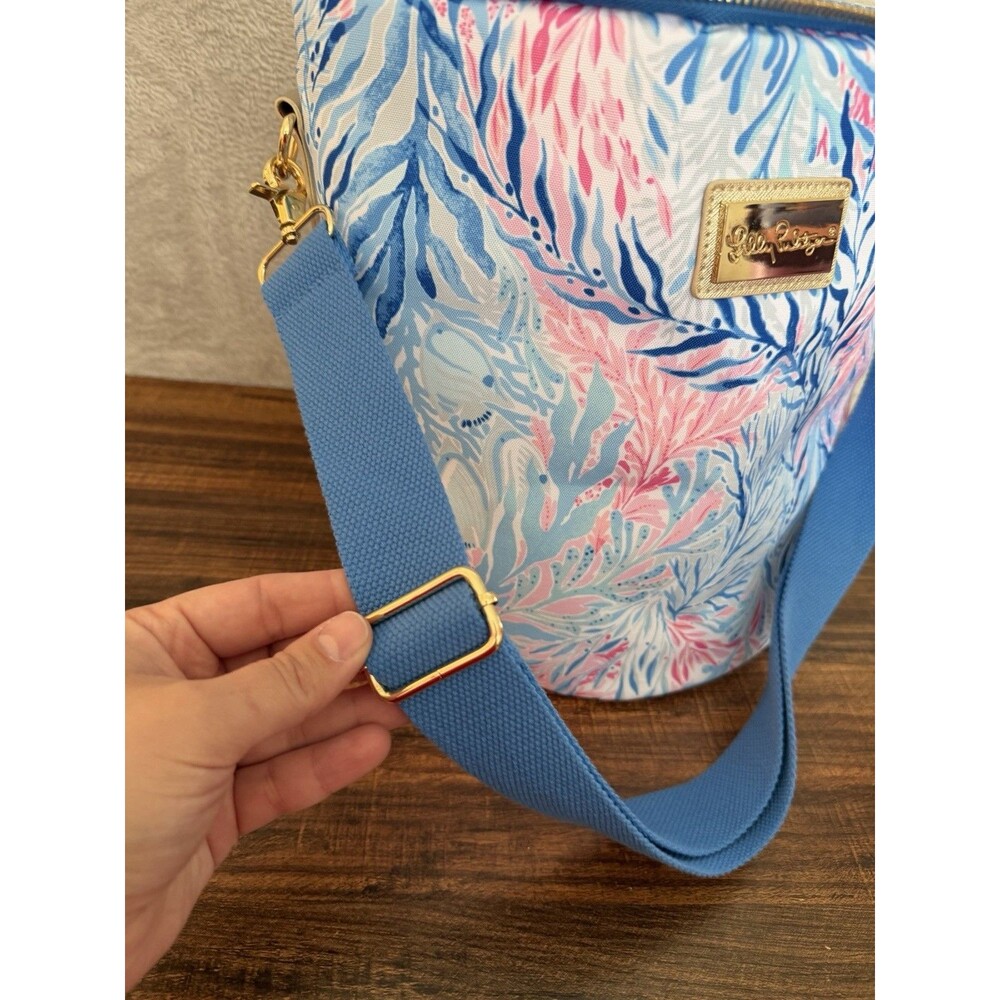 Lilly Pulitzer Insulated Cooler Beach Wine Tote Bag Adjustable Strap/Handle - Picture 6 of 9